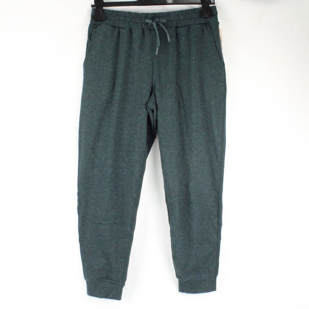 NWT Quince Flowknit Mid Rise Joggers in Heather Green Size Small